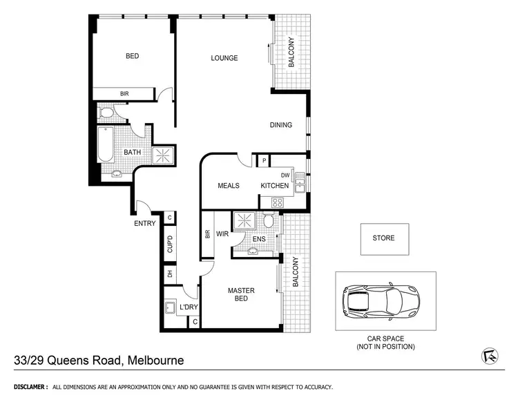 Floorplan of Homely apartment listing, 33/29 Queens Road, Melbourne VIC 3004