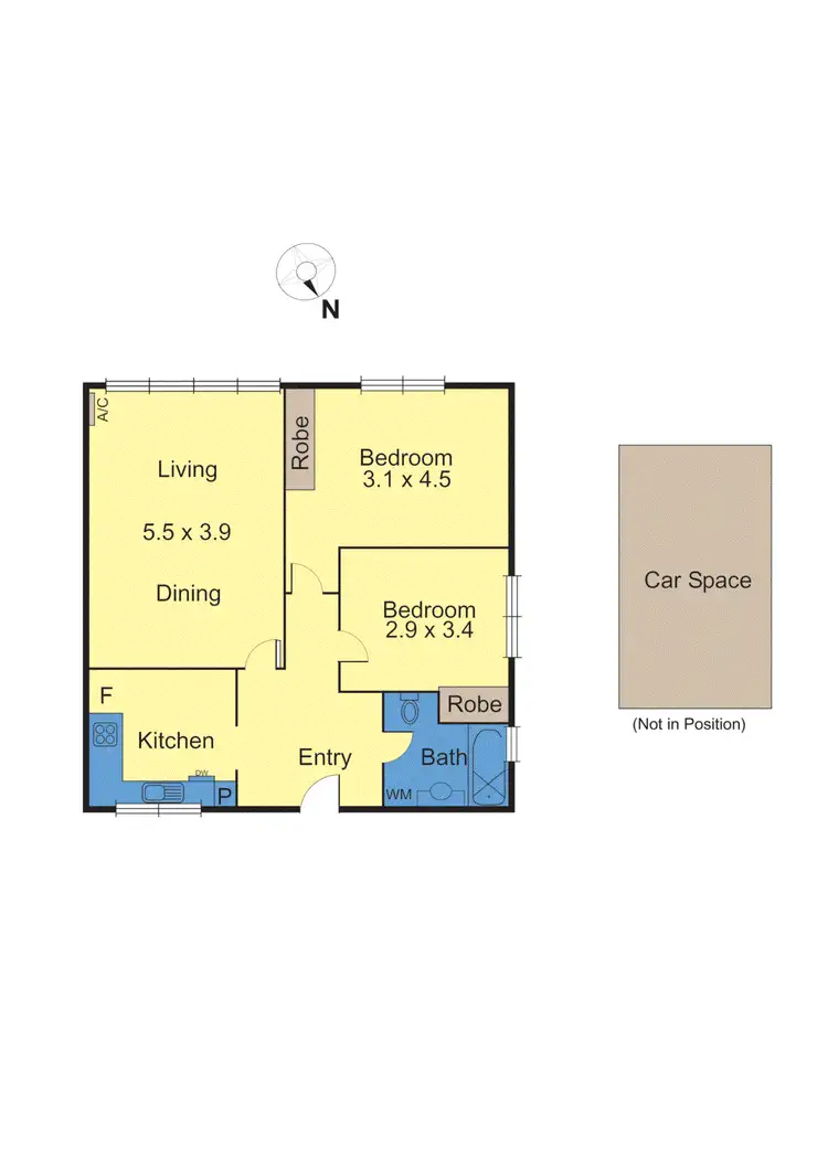 Floorplan of Homely apartment listing, 40/168 Power Street, Hawthorn VIC 3122