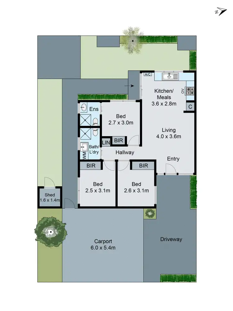 Floorplan of Homely unit listing, 3/68 Waverley Road, Chadstone VIC 3148