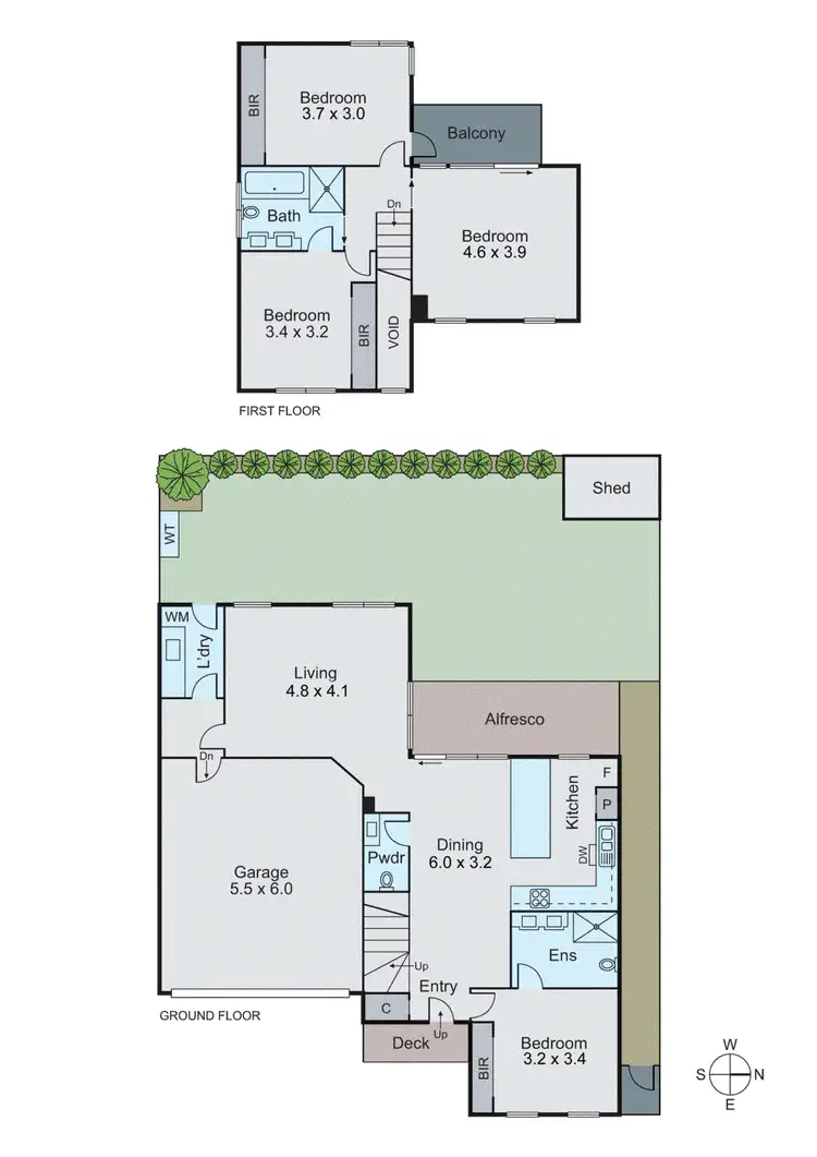 Floorplan of Homely townhouse listing, 2/10 Murra Court, Ashwood VIC 3147
