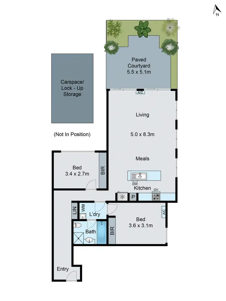 Floorplan of Homely apartment listing, 6/1214 Dandenong Road, Murrumbeena VIC 3163