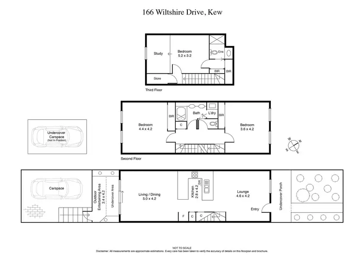 Floorplan of Homely townhouse listing, 166 Wiltshire Drive, Kew VIC 3101