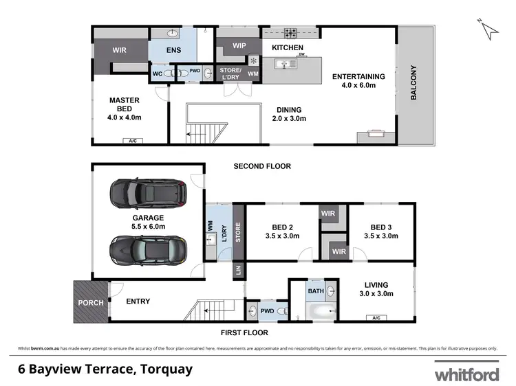 Floorplan of Homely house listing, 6 Bayview Terrace, Torquay VIC 3228