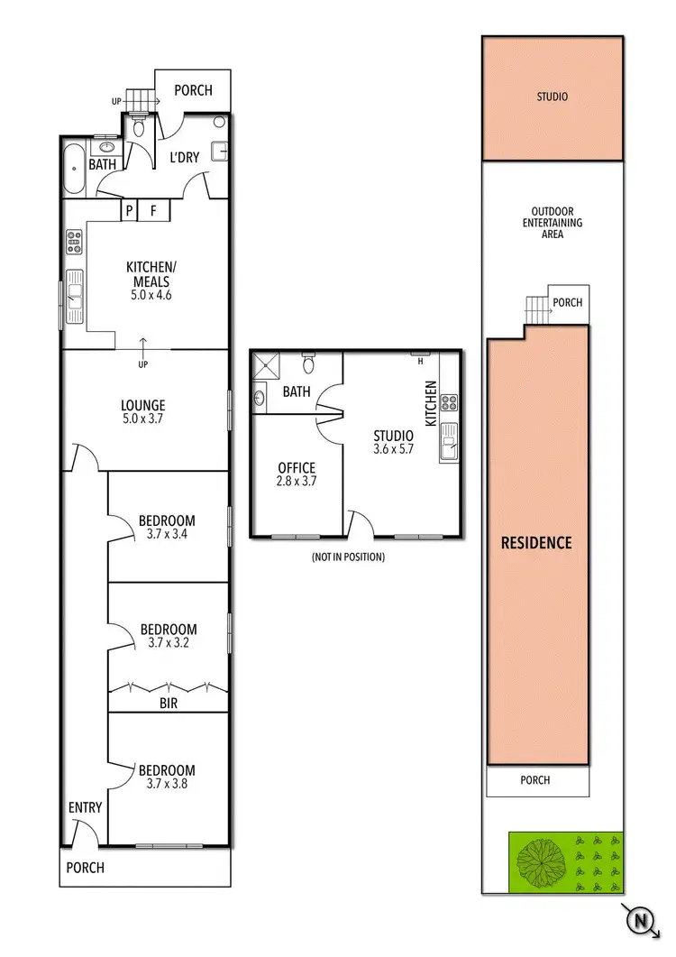 Floorplan of Homely house listing, 61 Bowen Street, Moonee Ponds VIC 3039