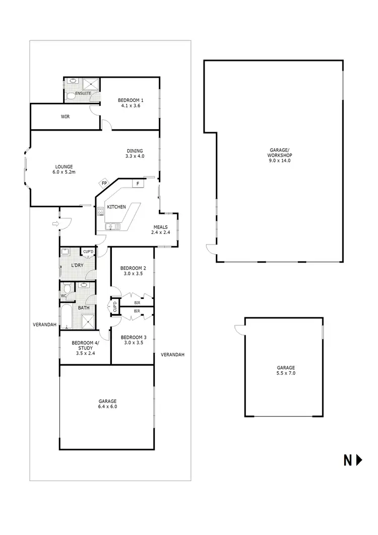 Floorplan of Homely house listing, 204 Reid Road, Reedy Creek VIC 3658