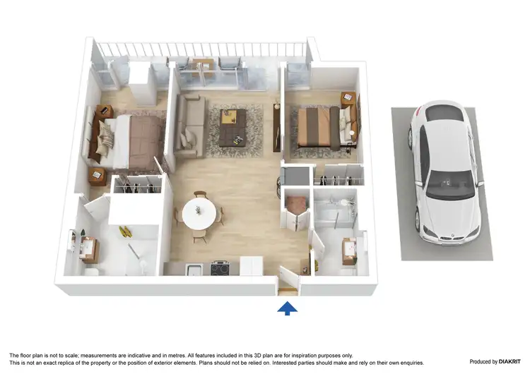 Floorplan of Homely apartment listing, 1205/152 Sturt Street, Southbank VIC 3006