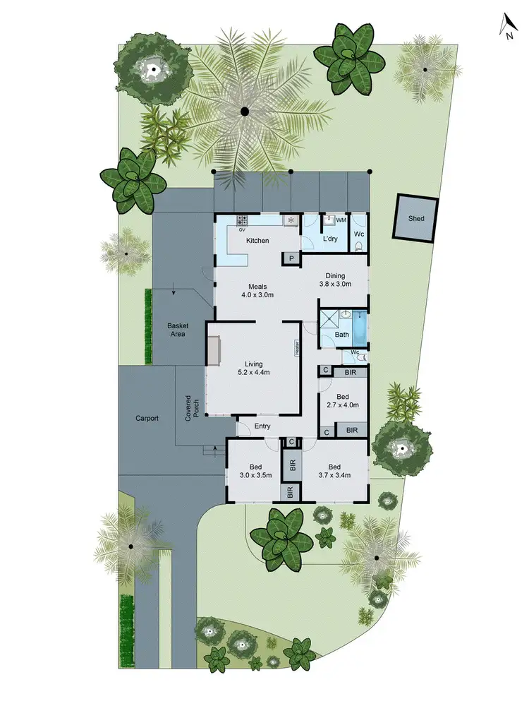 Floorplan of Homely house listing, 37 Ester Crescent, Clayton South VIC 3169