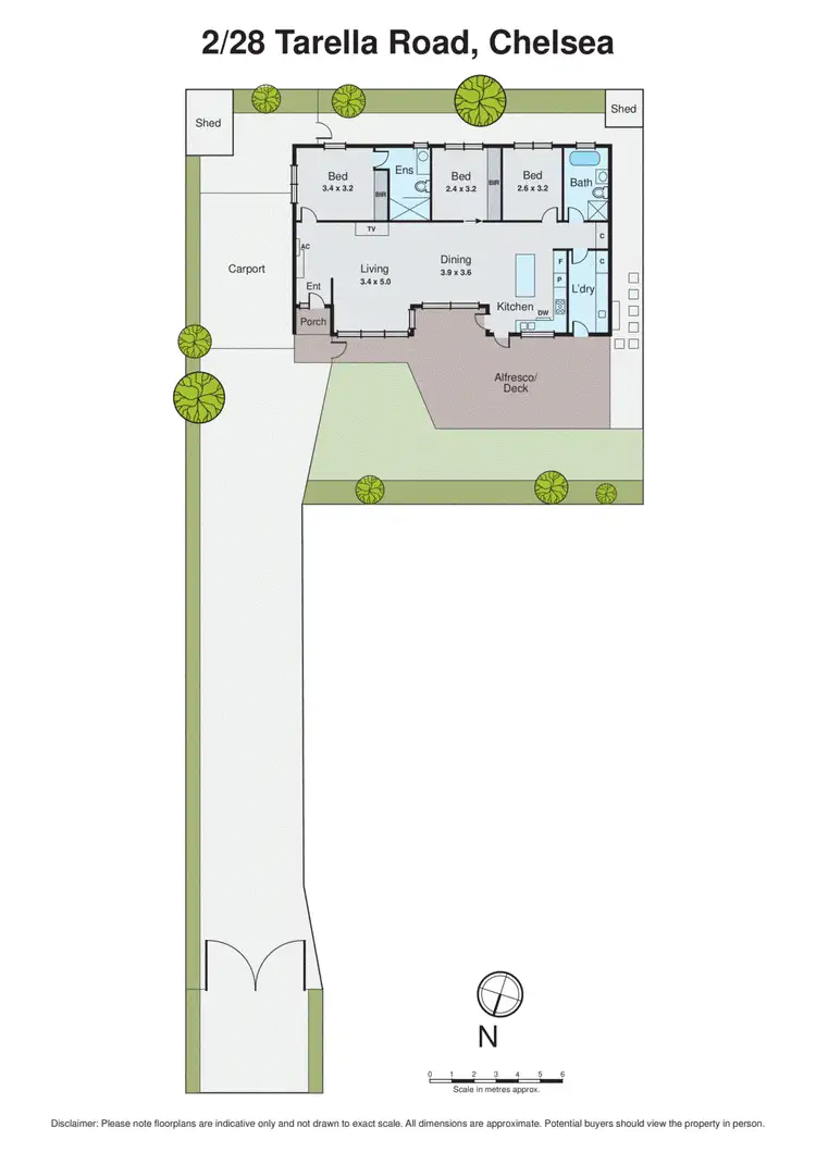 Floorplan of Homely unit listing, 2/28 Tarella Road, Chelsea VIC 3196