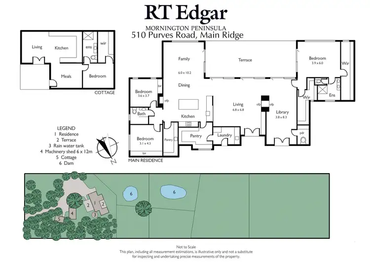 Floorplan of Homely house listing, 510 Purves Road, Main Ridge VIC 3928
