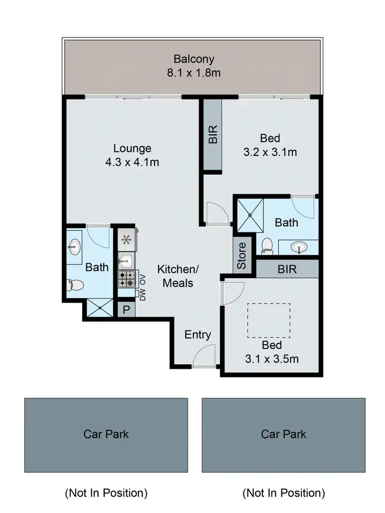 Floorplan of Homely apartment listing, 605/1525 Dandenong Road, Oakleigh VIC 3166