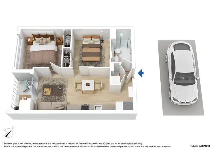 Floorplan of Homely apartment listing, 109/11 Rose Lane, Melbourne VIC 3000