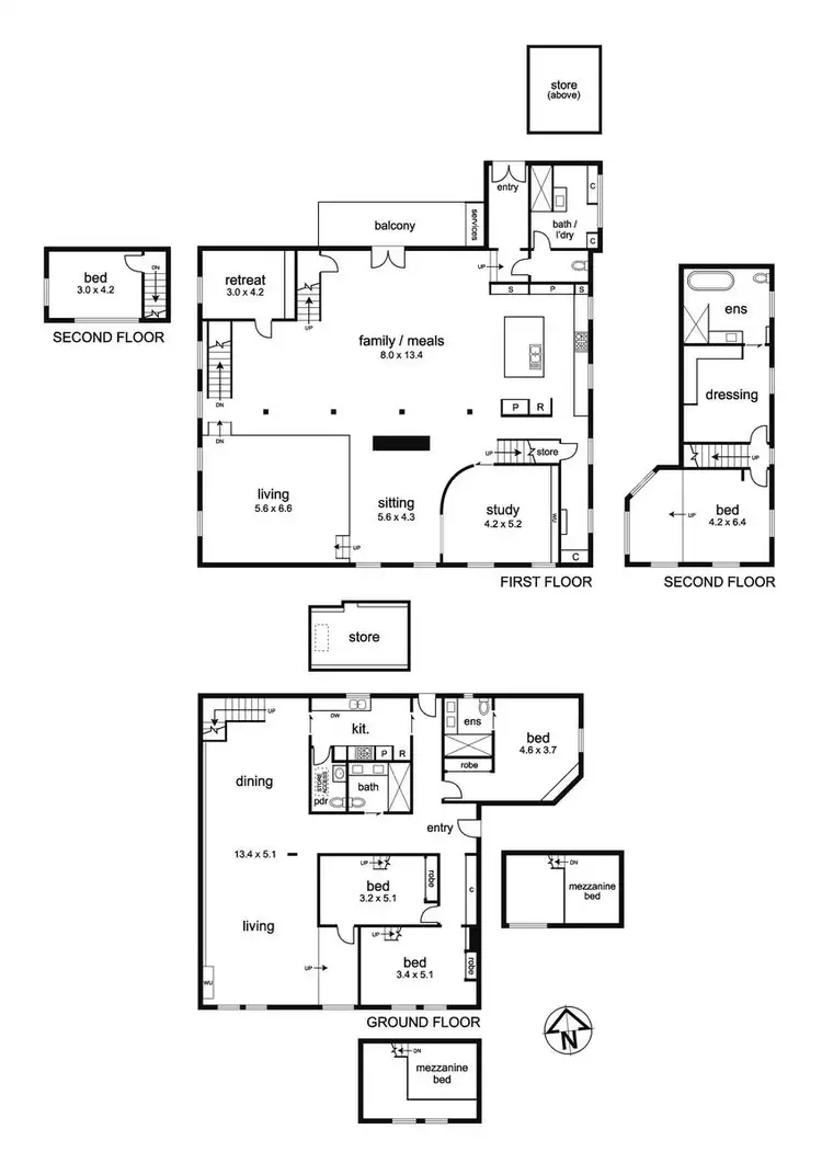 Floorplan of Homely house listing, 2 & 3/29 Gipps Street, Richmond VIC 3121