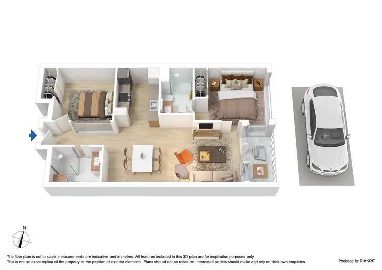 Floorplan of Homely apartment listing, 1711/618 Lonsdale Street, Melbourne VIC 3000