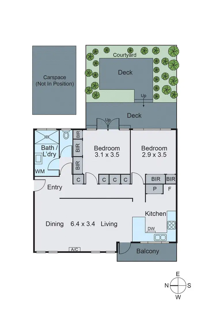 Floorplan of Homely apartment listing, 5/1421 High Street, Glen Iris VIC 3146