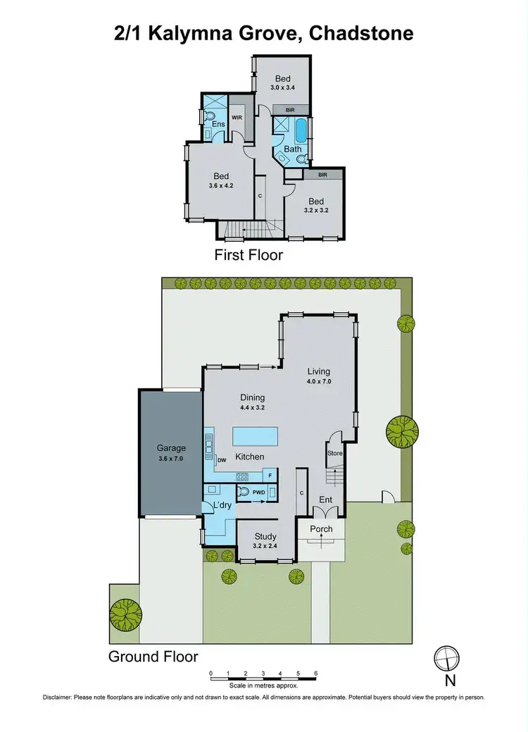 Floorplan of Homely townhouse listing, 2/1 Kalymna Grove, Chadstone VIC 3148