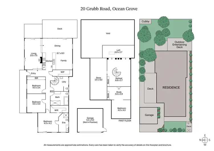 Floorplan of Homely house listing, 20 Grubb Road, Ocean Grove VIC 3226