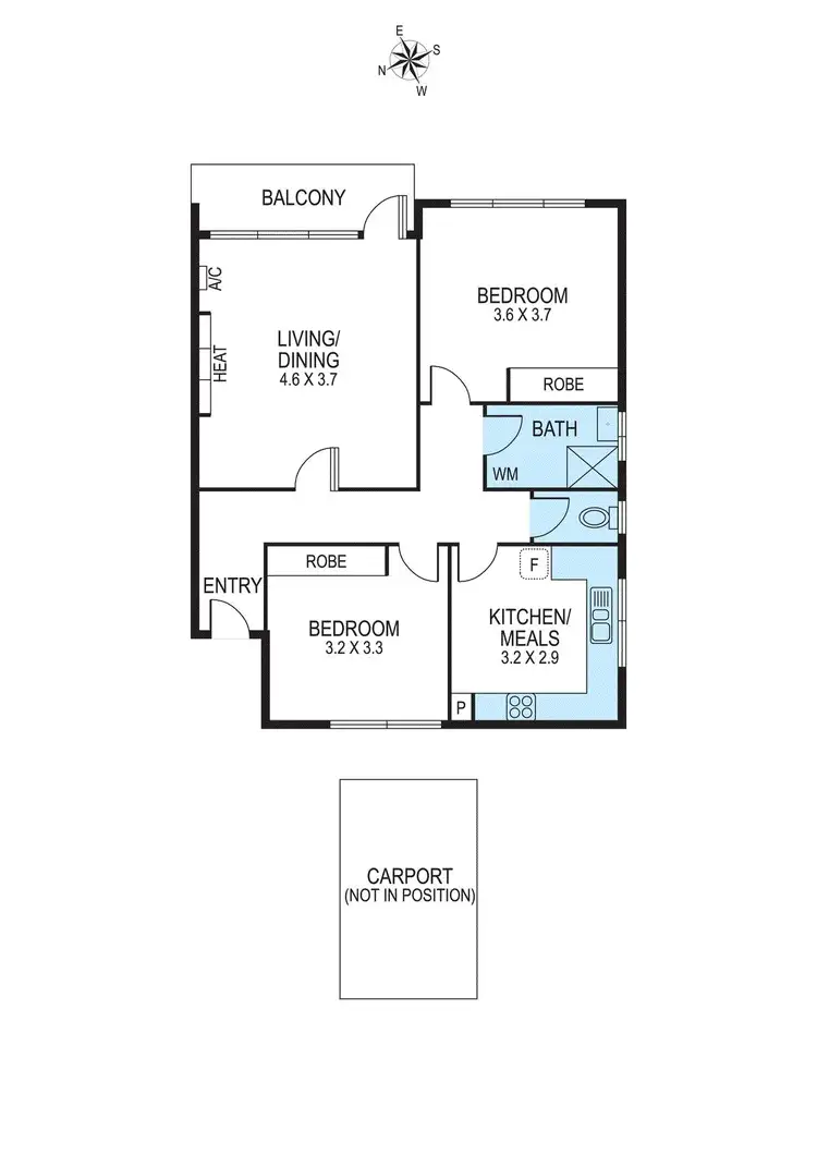 Floorplan of Homely apartment listing, 6/21 Vickery Street, Bentleigh VIC 3204