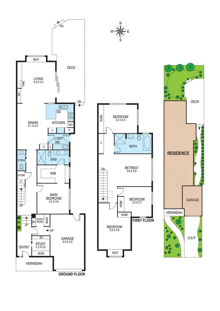 Floorplan of Homely townhouse listing, 13b Mawby Road, Bentleigh East VIC 3165