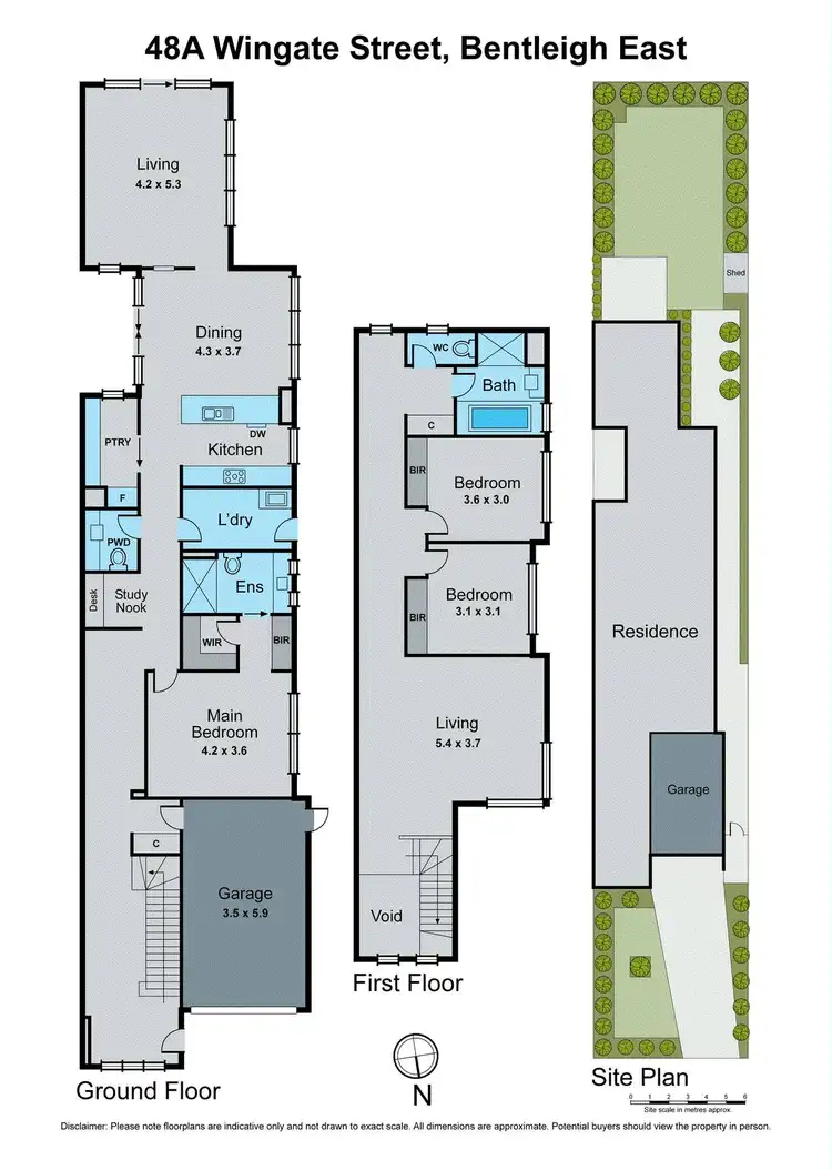Floorplan of Homely townhouse listing, 48A Wingate Street, Bentleigh East VIC 3165