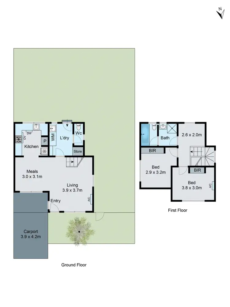 Floorplan of Homely townhouse listing, 5/1498-1502 North Road, Clayton VIC 3168