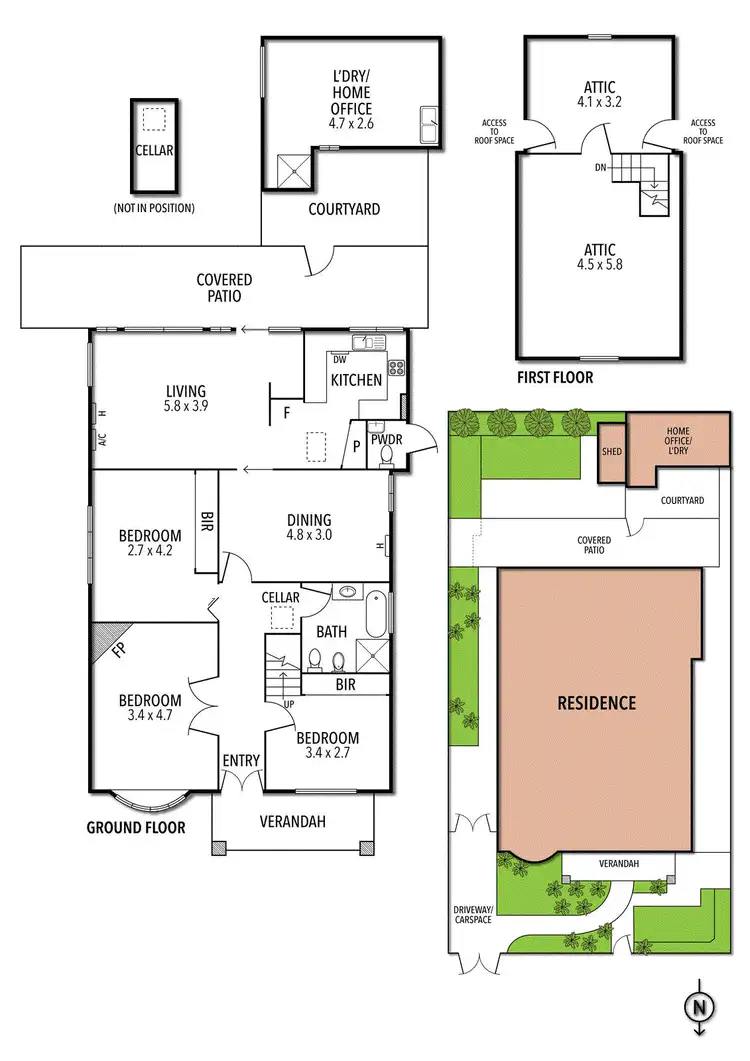 Floorplan of Homely house listing, 14 French Avenue, Brunswick East VIC 3057