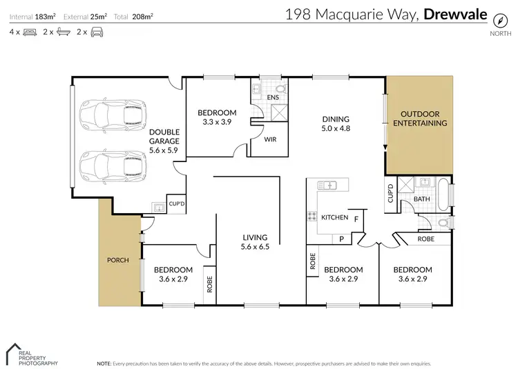 Floorplan of Homely house listing, 198 Macquarie Way, Drewvale QLD 4116