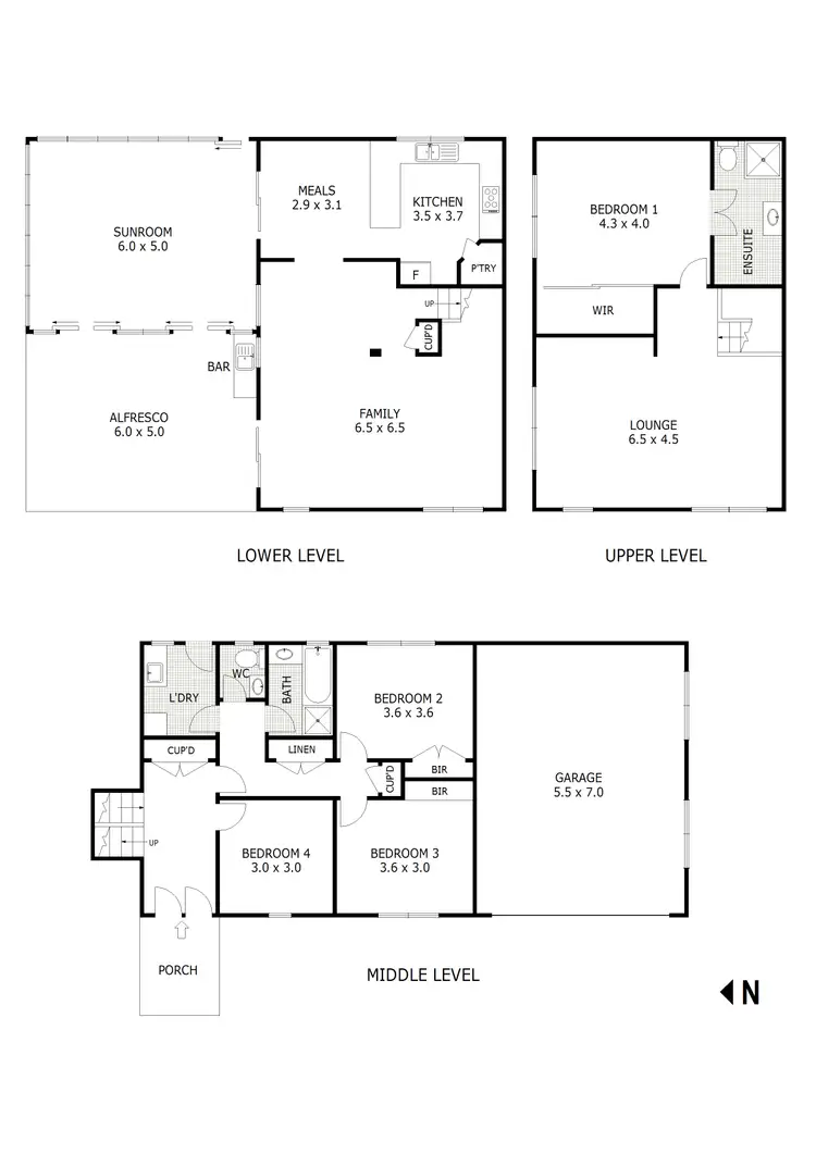 Floorplan of Homely house listing, 6 Link Avenue, Kilmore VIC 3764