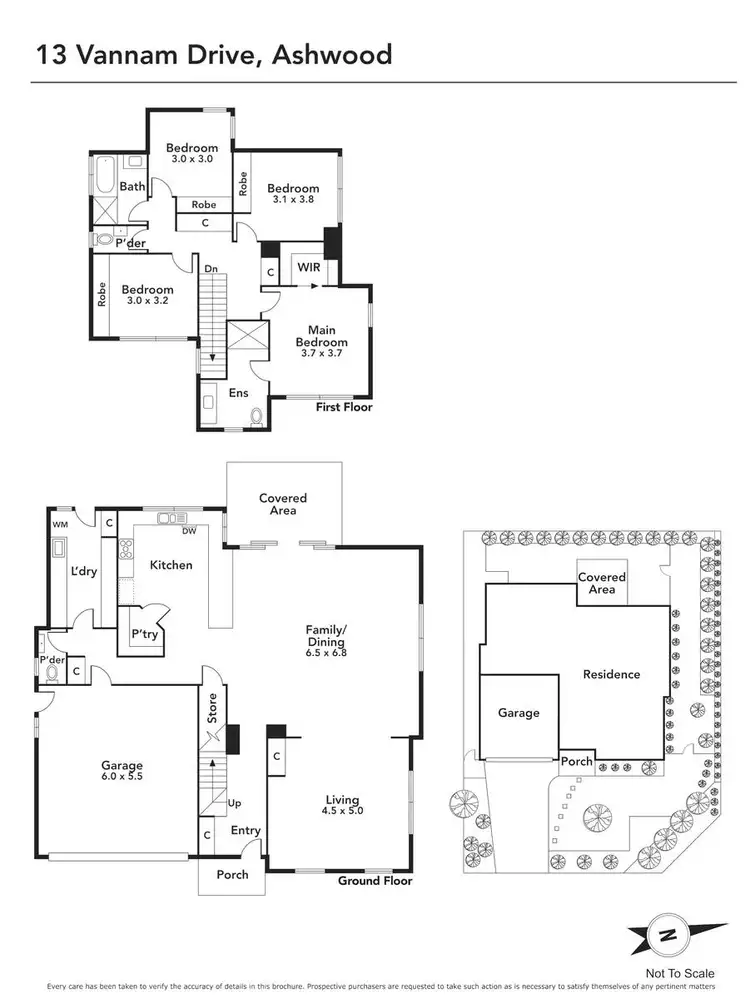Floorplan of Homely house listing, 13 Vannam Drive, Ashwood VIC 3147