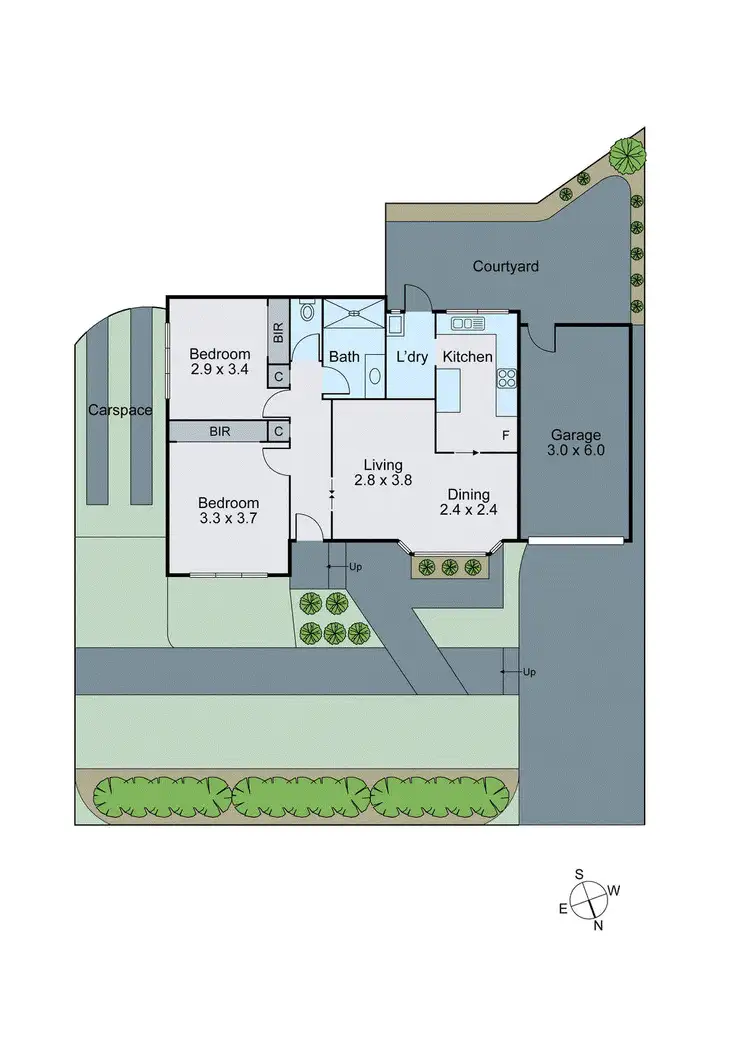 Floorplan of Homely unit listing, 1/23 Severn Street, Box Hill North VIC 3129