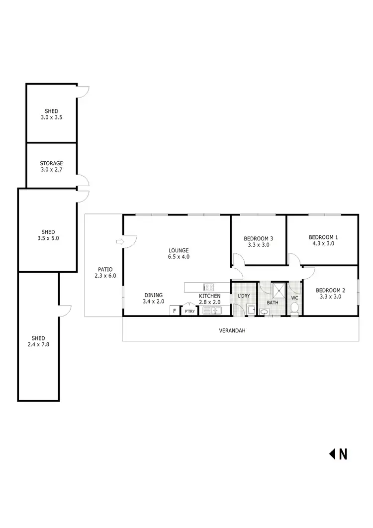 Floorplan of Homely house listing, 62 Raglan St, Wallan VIC 3756