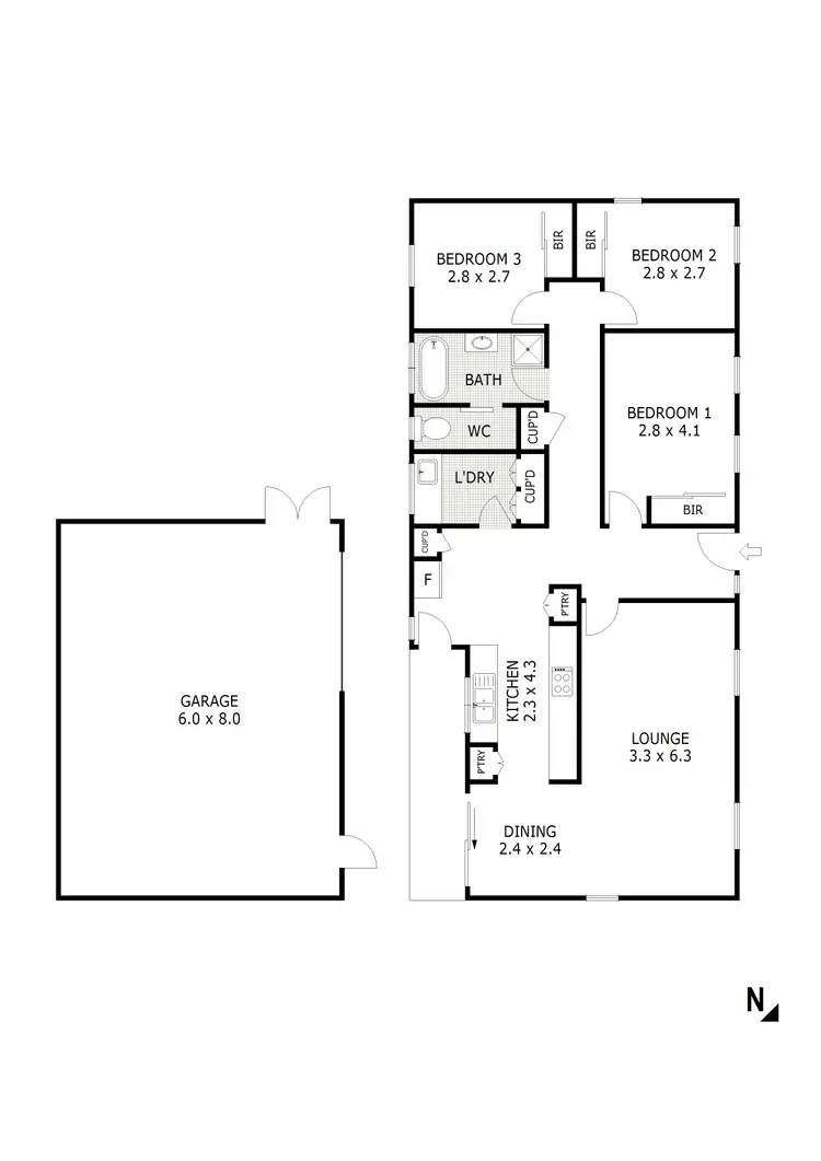 Floorplan of Homely house listing, 57 White Street, Broadford VIC 3658