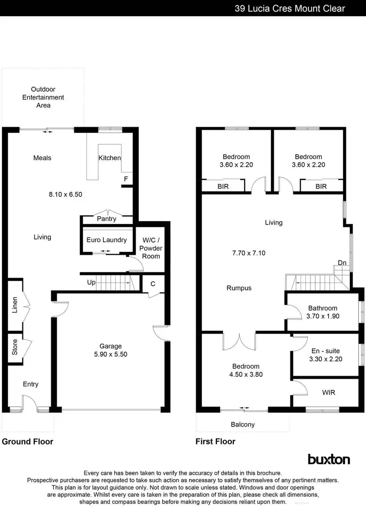 Floorplan of Homely house listing, 39 Lucia Crescent, Mount Clear VIC 3350
