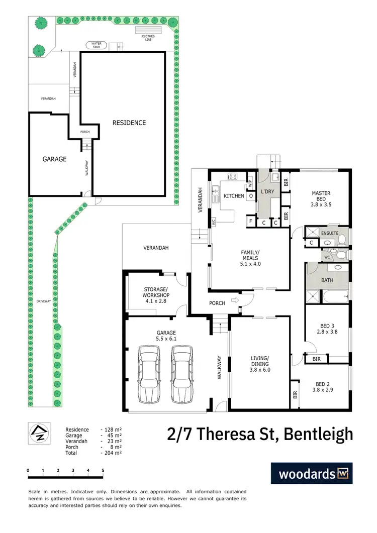 Floorplan of Homely unit listing, 2/7 Theresa Street, Bentleigh VIC 3204