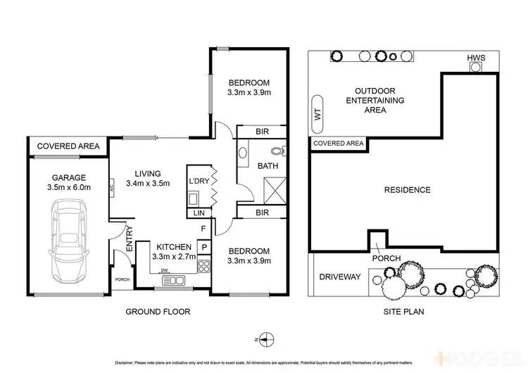 Floorplan of Homely unit listing, 1B Stork Avenue, Belmont VIC 3216