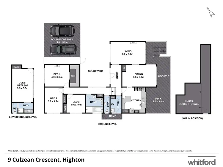 Floorplan of Homely house listing, 9 Culzean Crescent, Highton VIC 3216