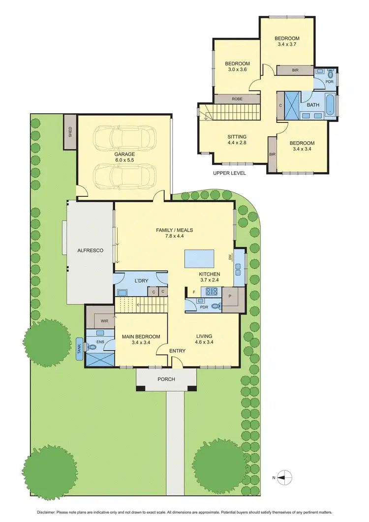 Floorplan of Homely townhouse listing, 1/33 Hedge End Road, Mitcham VIC 3132
