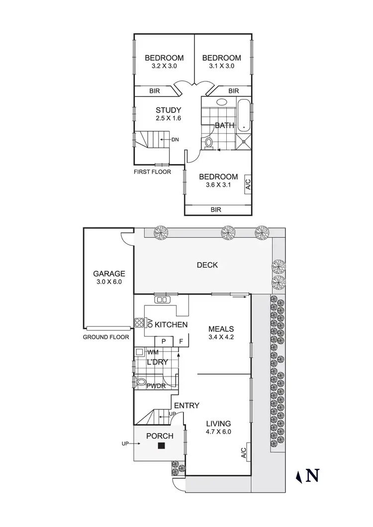 Floorplan of Homely townhouse listing, 4/9-11 Oak Street, Whittlesea VIC 3757
