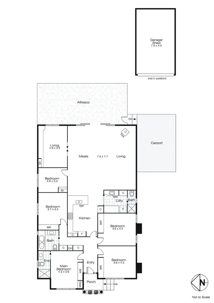 Floorplan of Homely house listing, 1114 Armstrong Street North, Ballarat North VIC 3350