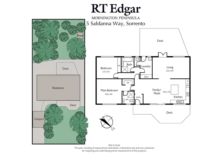 Floorplan of Homely house listing, 5 Saldanna Way, Sorrento VIC 3943