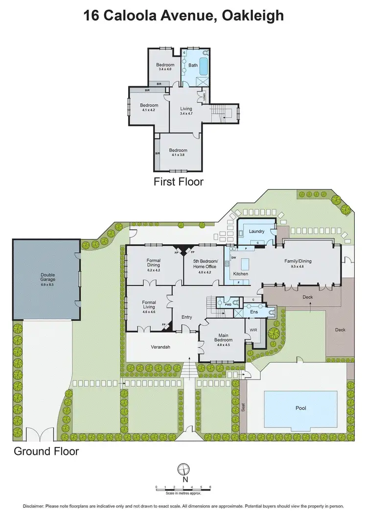 Floorplan of Homely house listing, 16 Caloola Avenue, Oakleigh VIC 3166