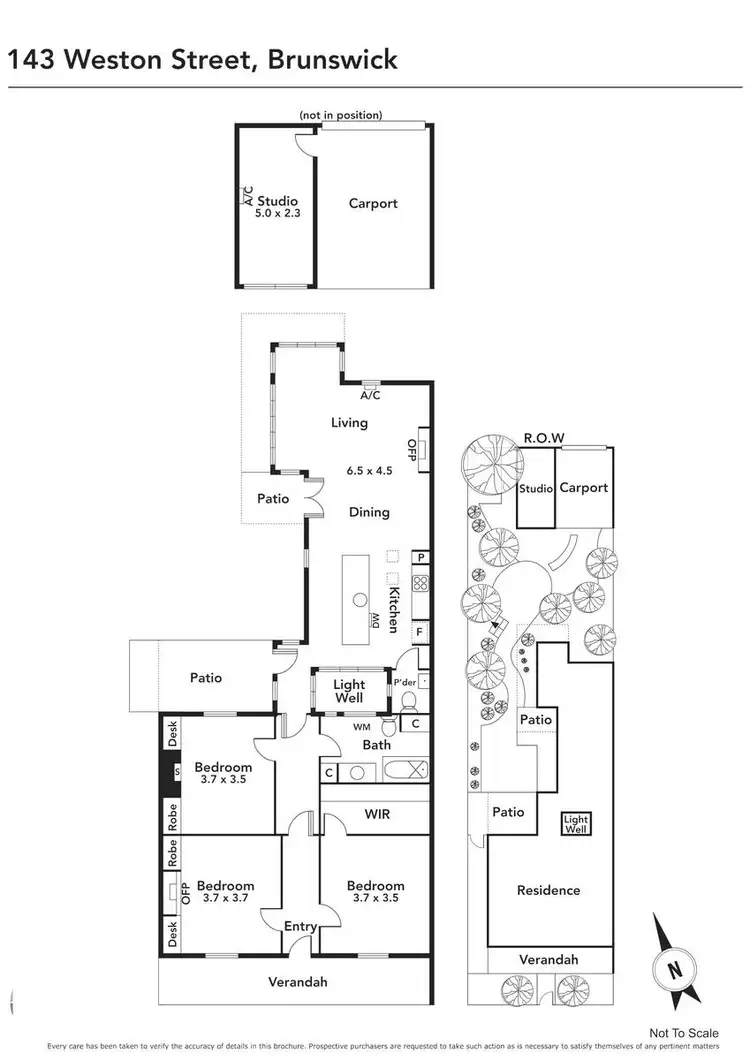Floorplan of Homely house listing, 143 Weston Street, Brunswick VIC 3056