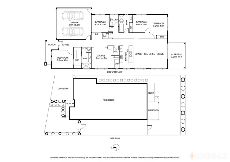 Floorplan of Homely house listing, 62 Cerberus Drive, Ocean Grove VIC 3226