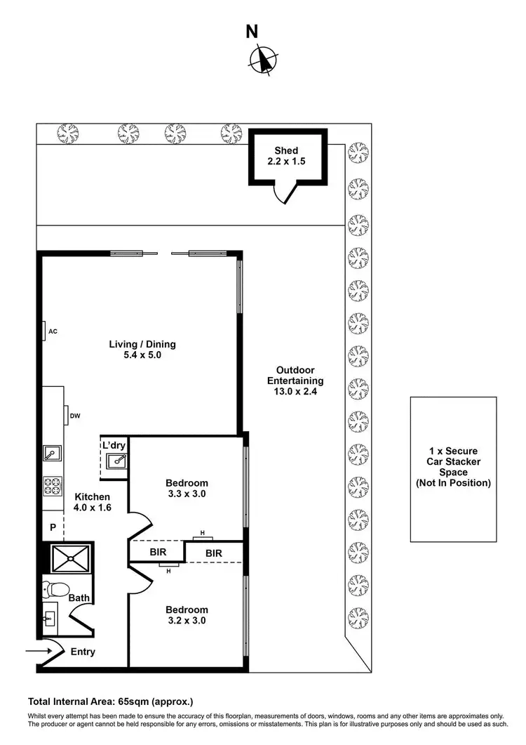 Floorplan of Homely apartment listing, 5/690 Barkly Street, West Footscray VIC 3012