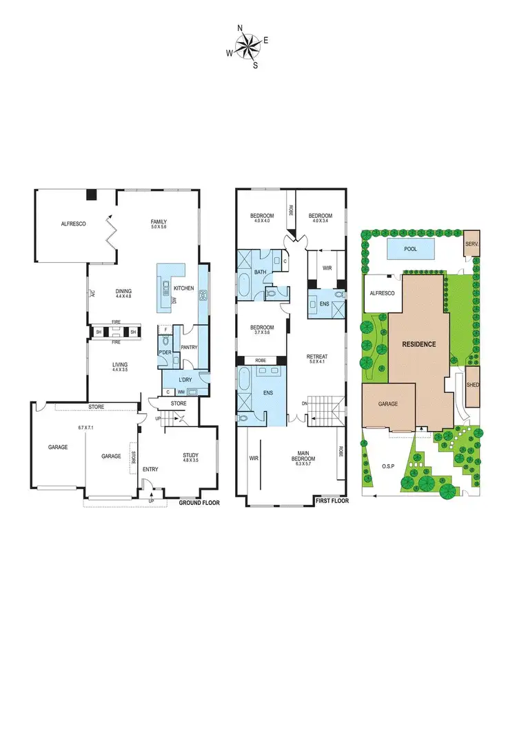 Floorplan of Homely house listing, 7 Crozier Court, Mckinnon VIC 3204