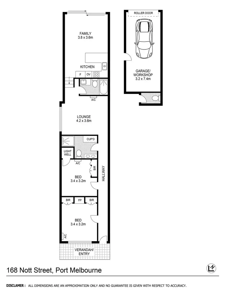 Floorplan of Homely house listing, 168 Nott Street, Port Melbourne VIC 3207
