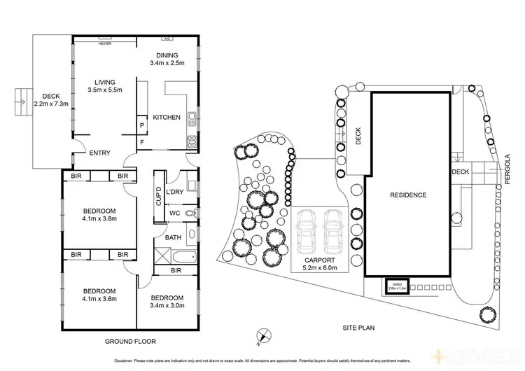 Floorplan of Homely house listing, 1/2 Gretton Court, Highton VIC 3216