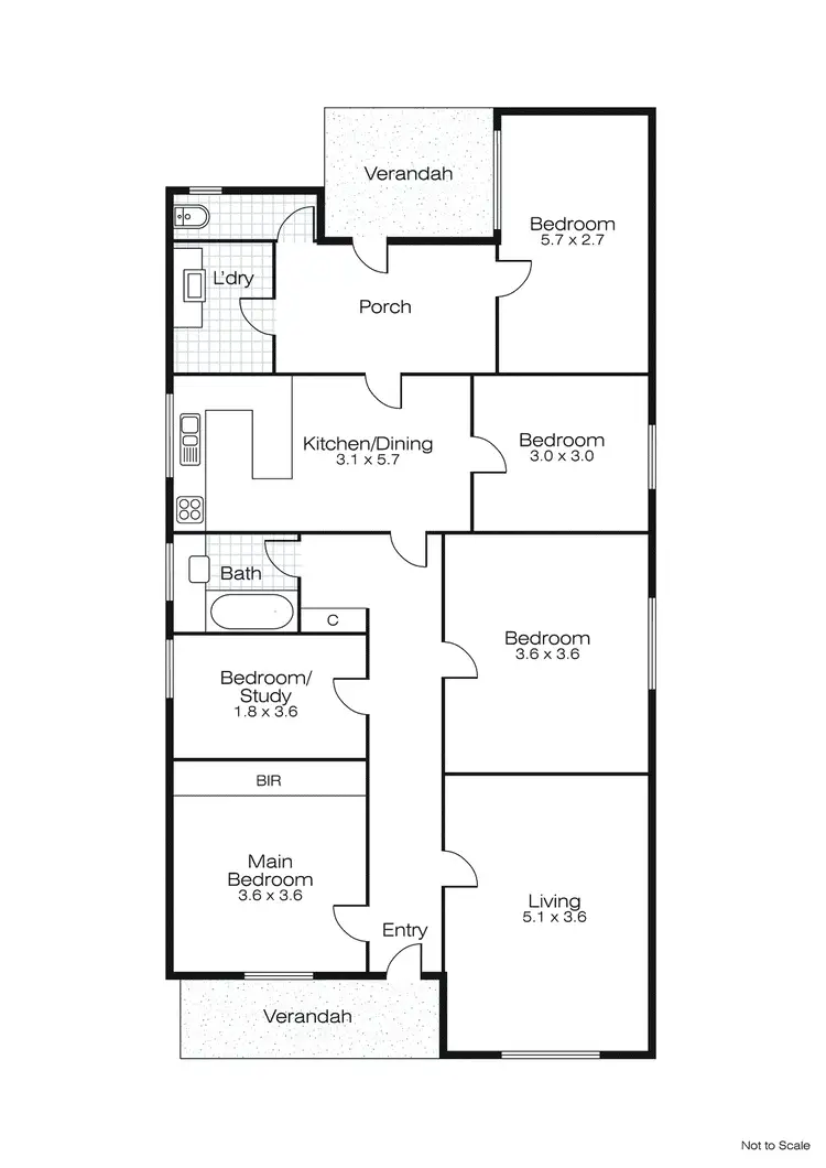 Floorplan of Homely house listing, 831 Barkly Street, Mount Pleasant VIC 3350
