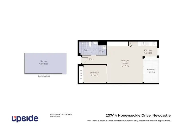Floorplan of Homely unit listing, 408/14 Honeysuckle Drive, Newcastle NSW 2300