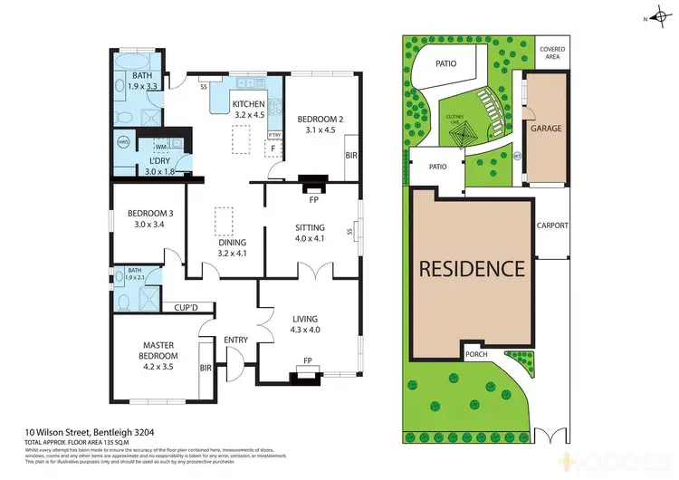 Floorplan of Homely house listing, 10 Wilson Street, Bentleigh VIC 3204