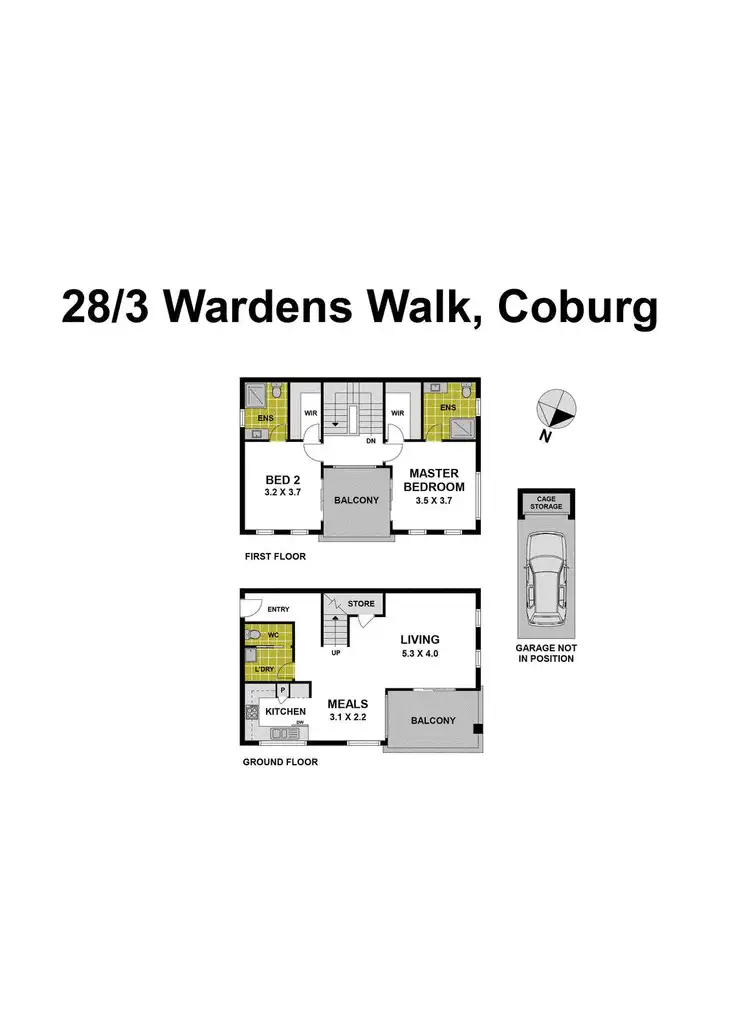 Floorplan of Homely apartment listing, 28/3 Wardens Walk, Coburg VIC 3058